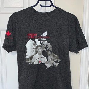 Men's Medium Terry Fox Black Tshirt